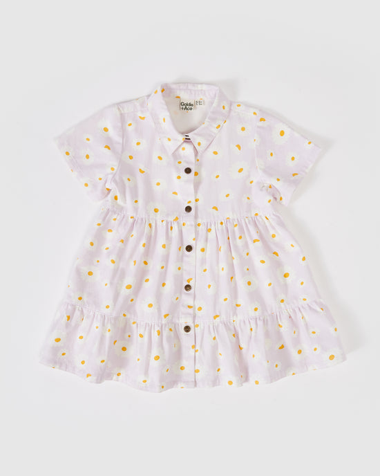 Monica Dancing Daisy Dress Lavender