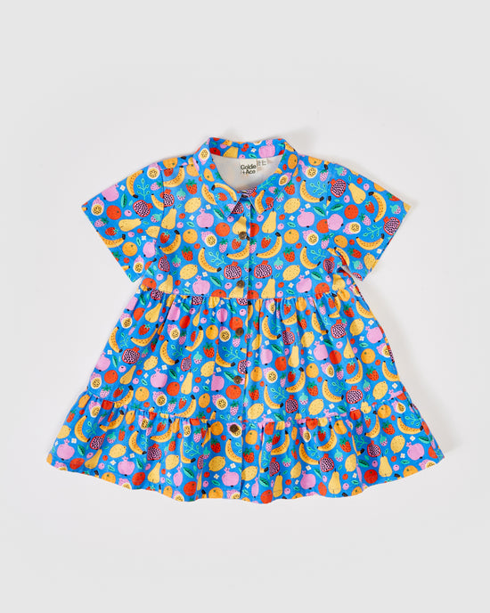 Monica Fruit Tingle Dress Blue