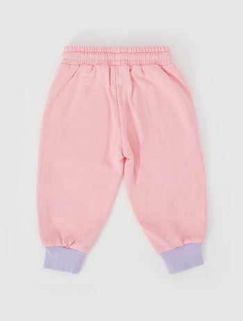 Bananas in Pyjamas© Retro Piped Terry Joggers Pastel Pink