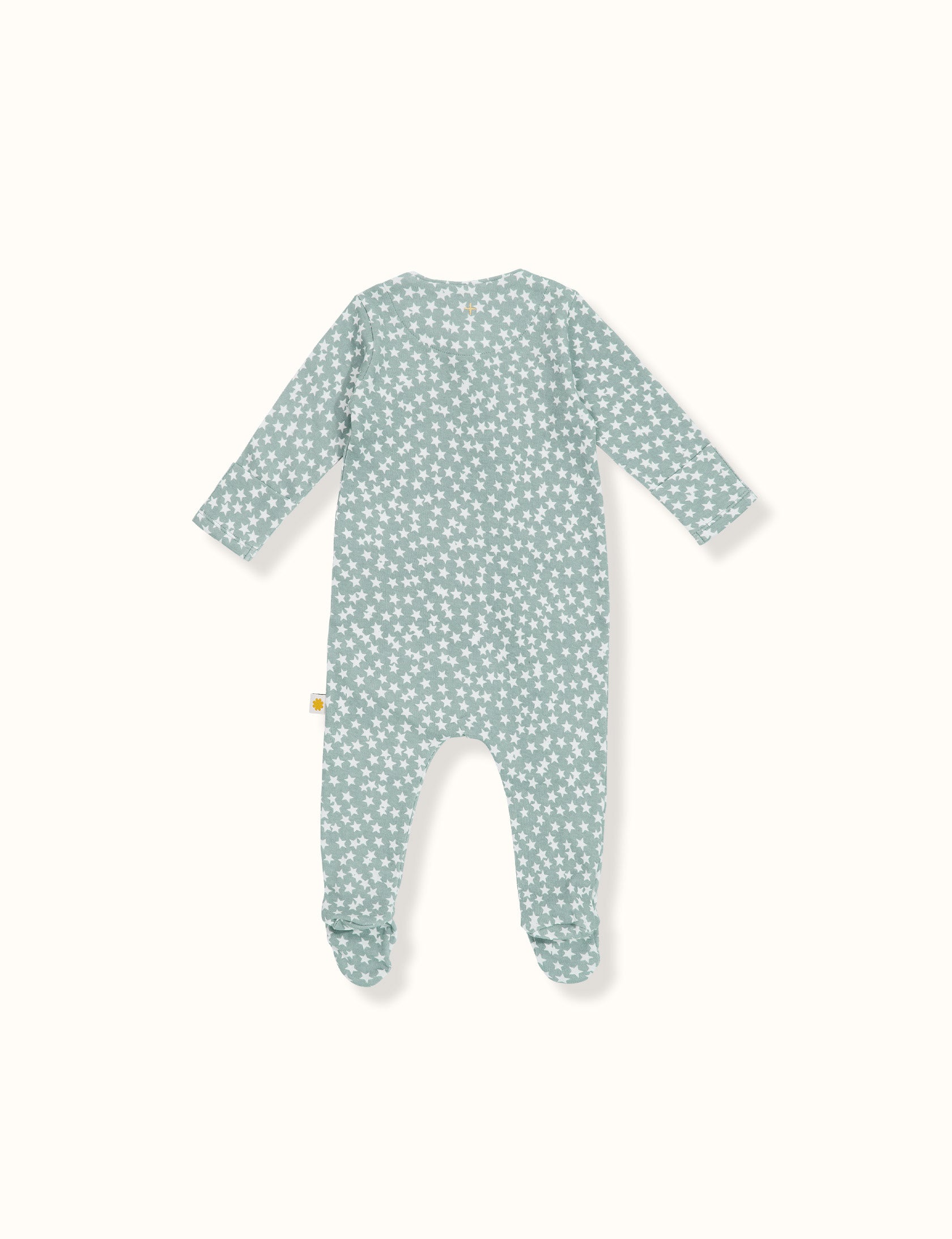 Charlie Stars Print Footed Zipsuit Sky