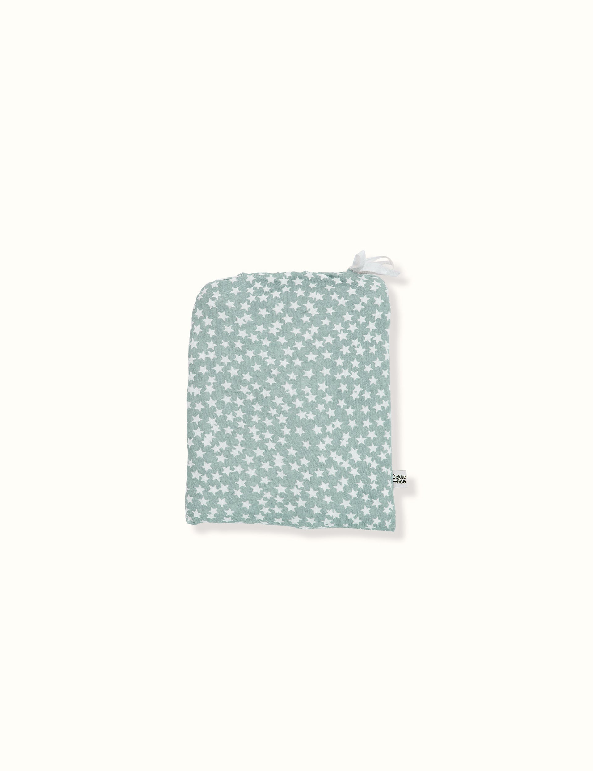Charlie Stars Print Fitted Sheet Sky