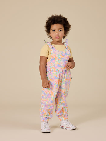 Pastel Bouquet Tiffany Tie Overalls