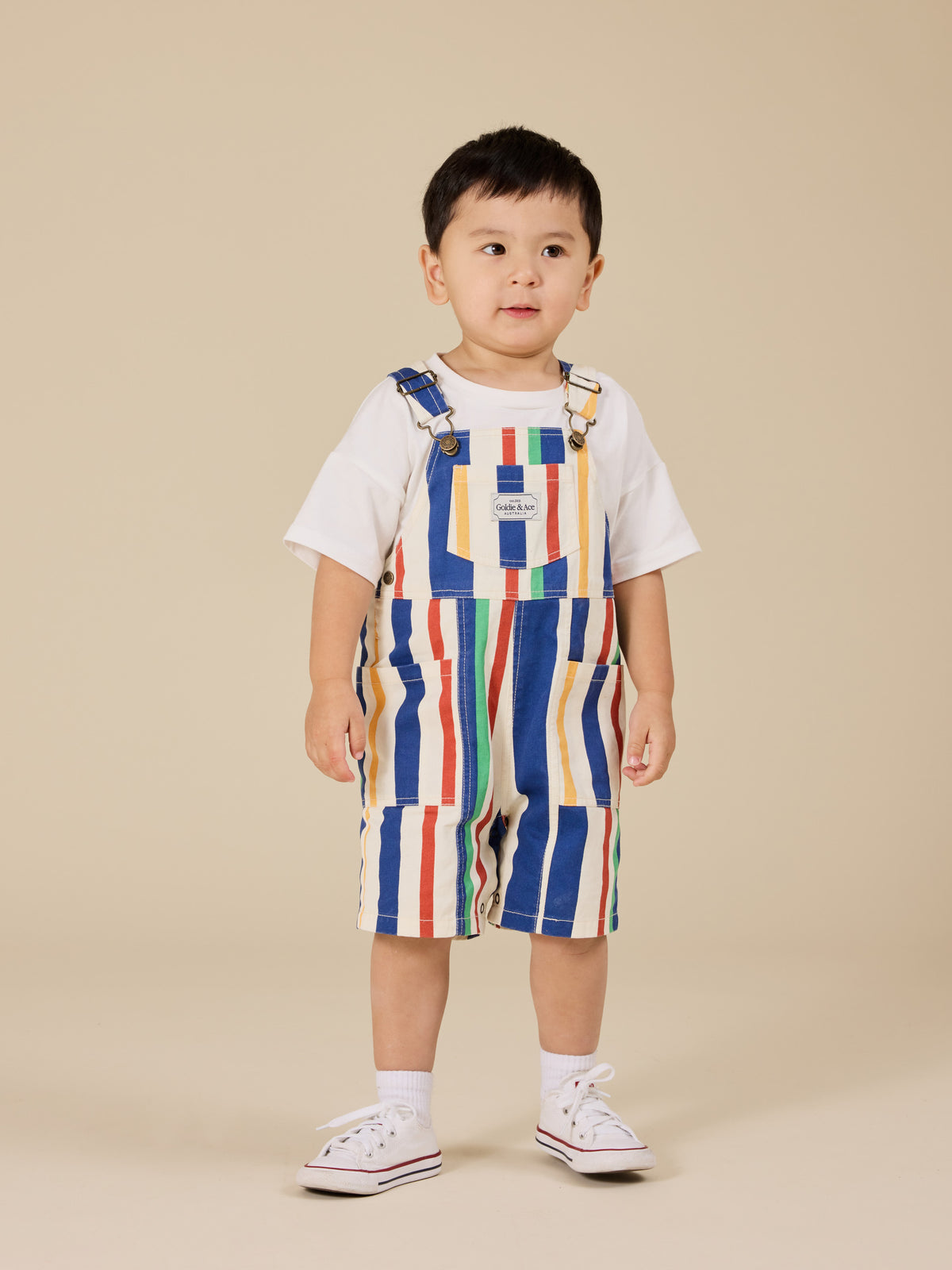 90's Bold Stripe James Overalls