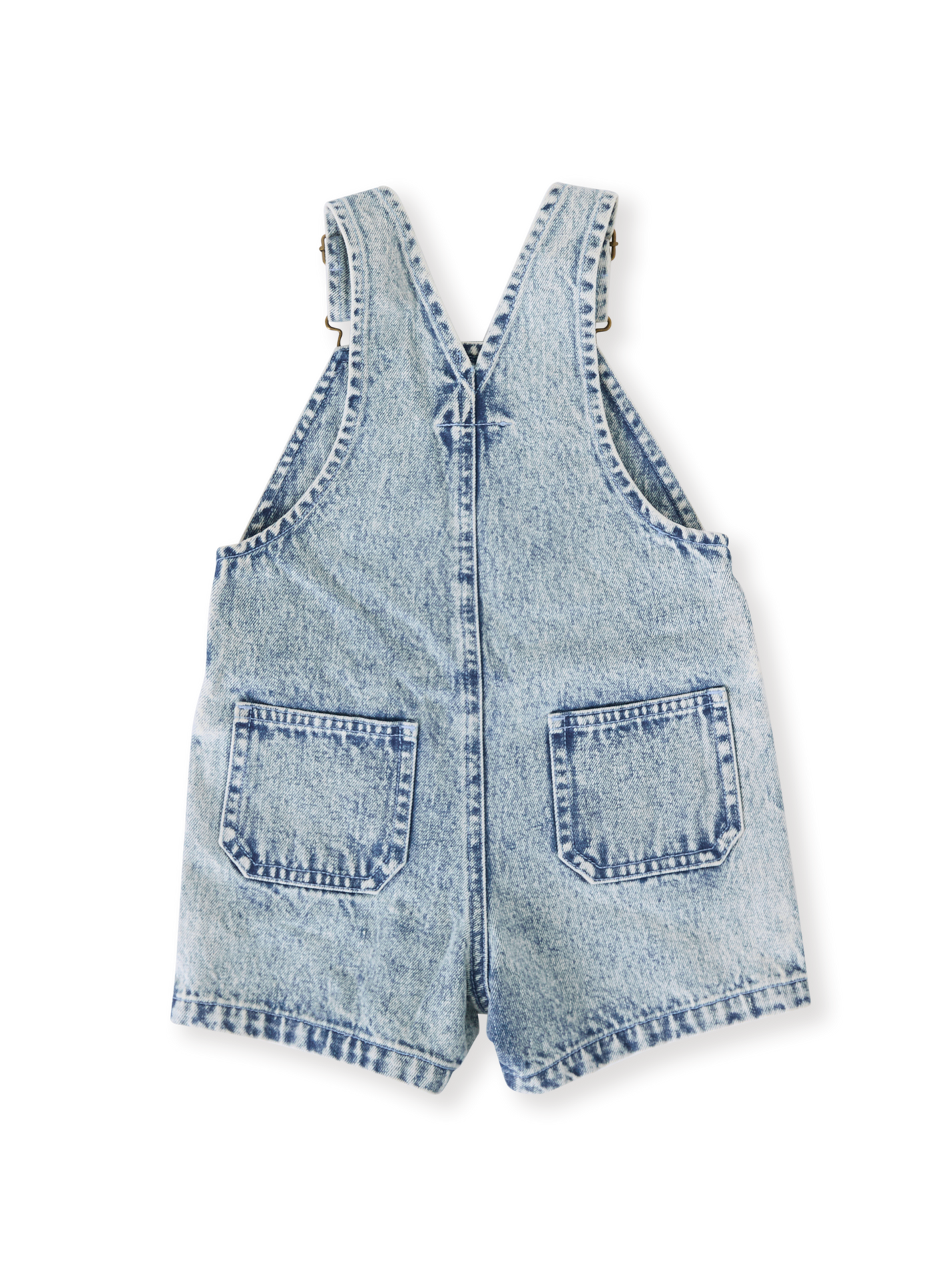 Burton Vintage Washed Denim Overalls Light Denim