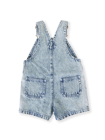 Burton Vintage Washed Denim Overalls Light Denim