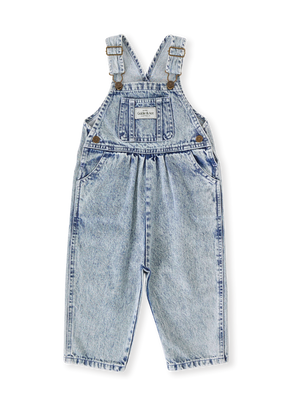 Austin Vintage Washed Denim Overalls Light Denim