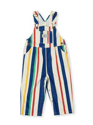 90's Bold Stripe Austin Denim Overalls