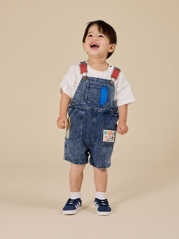 Primary Pop Burton Denim Overalls