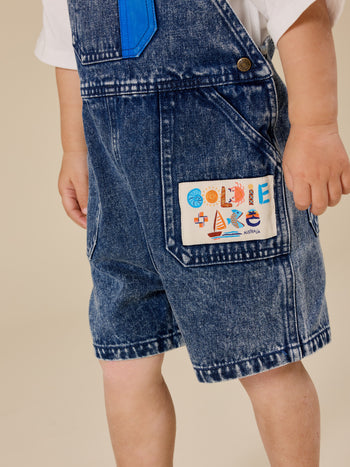 Primary Pop Burton Denim Overalls