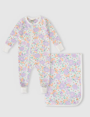 The Flora Zipsuit Set