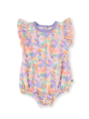 Pastel Bouquet Frill Bubble Romper