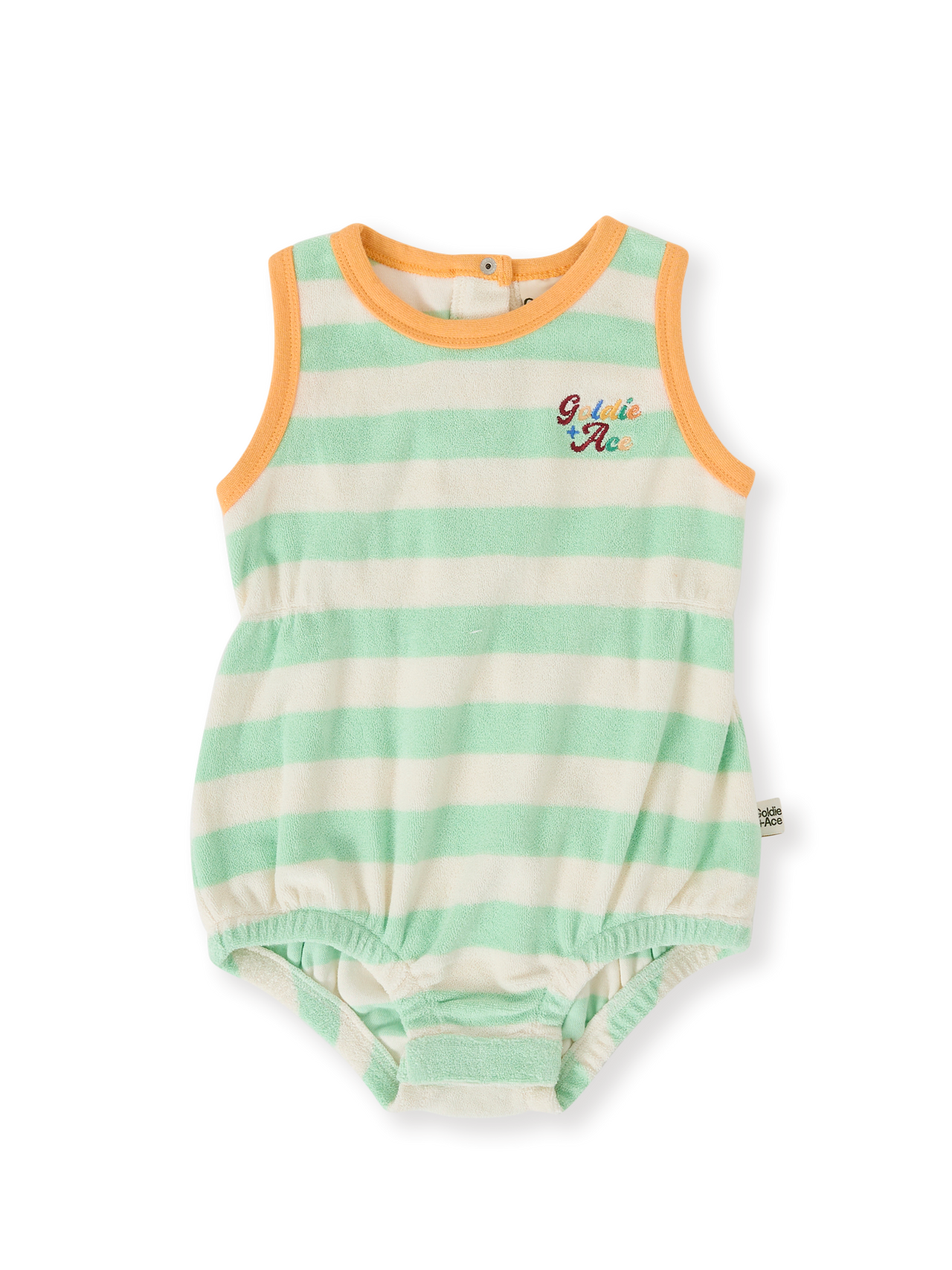 Peas In A Pod Stripe Bubble Romper