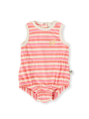Watermelon Stripe Bubble Romper