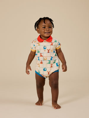 Hopscotch Polo Romper