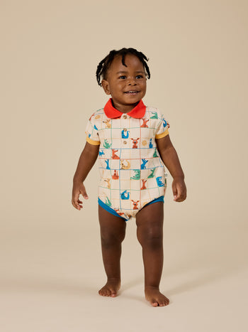 Hopscotch Polo Romper