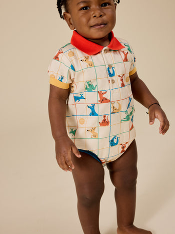 Hopscotch Polo Romper