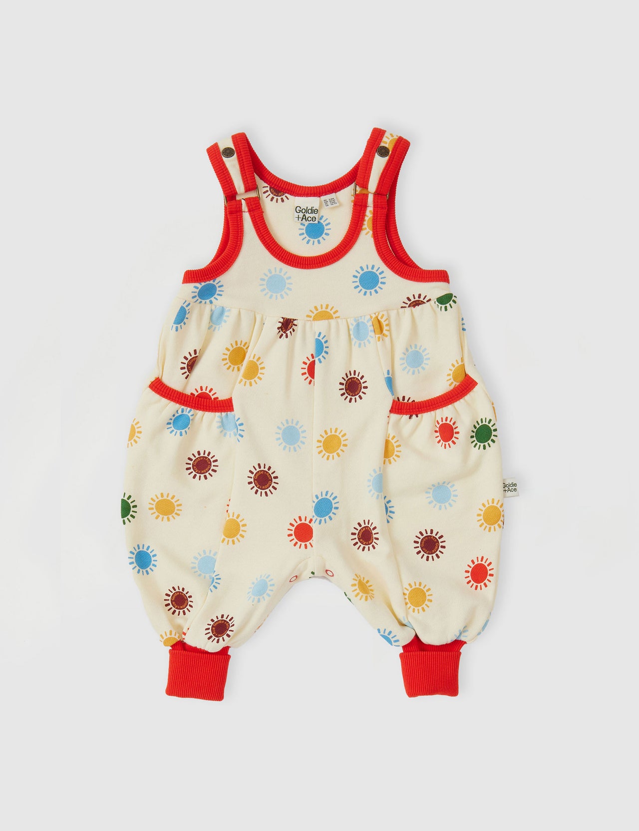 Sunny Days Balloon Overall Romper