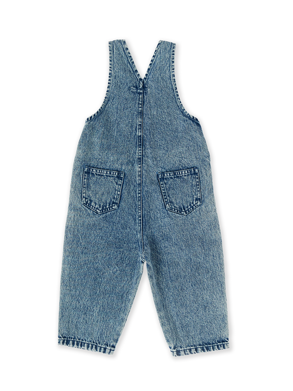 Austin Vintage Washed Denim Overalls Dark Denim