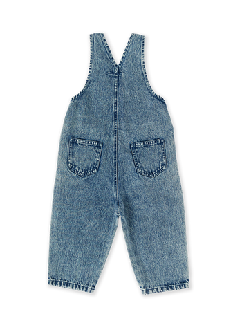 Austin Vintage Washed Denim Overalls Dark Denim