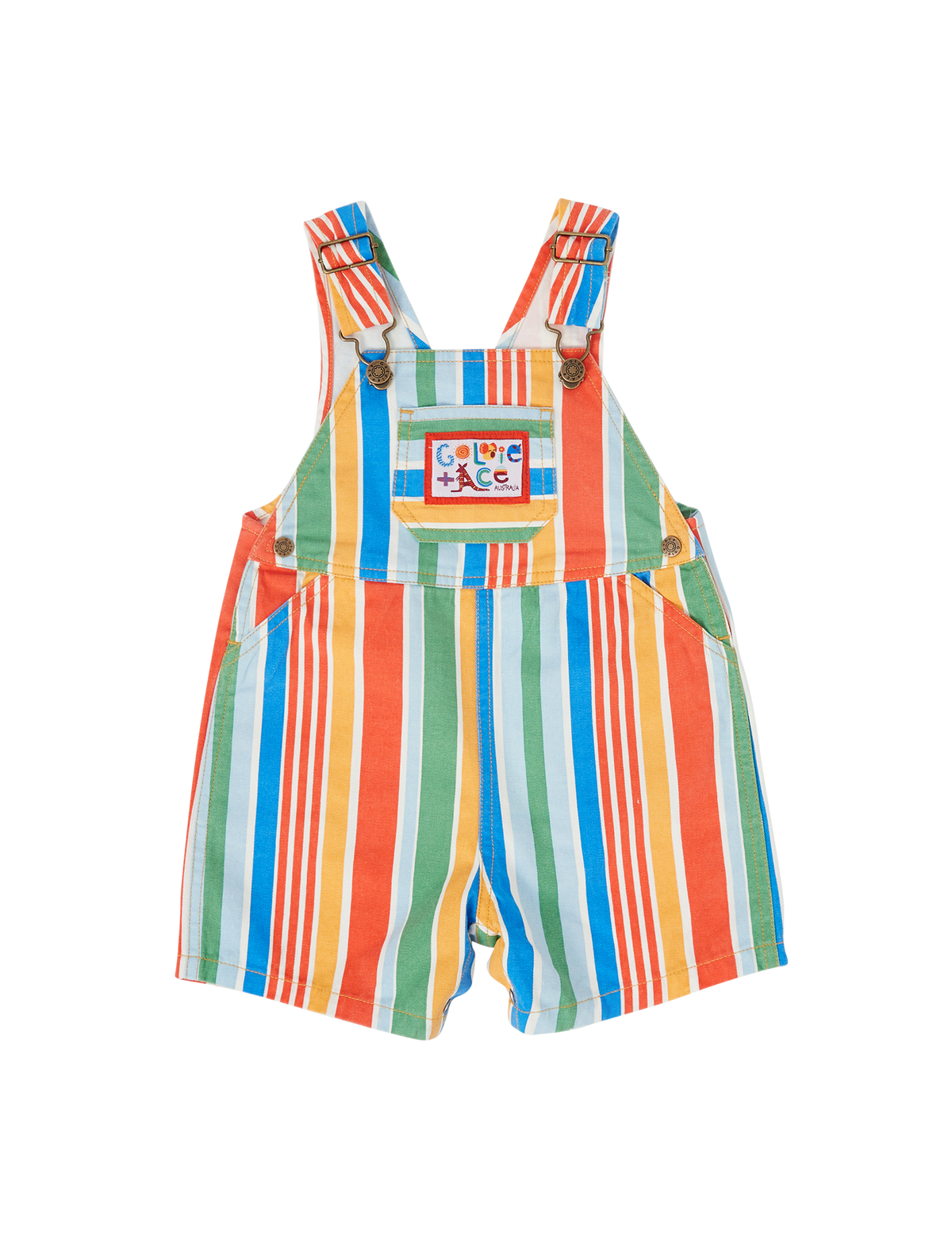 Land Down Under Stripe Burton Overalls