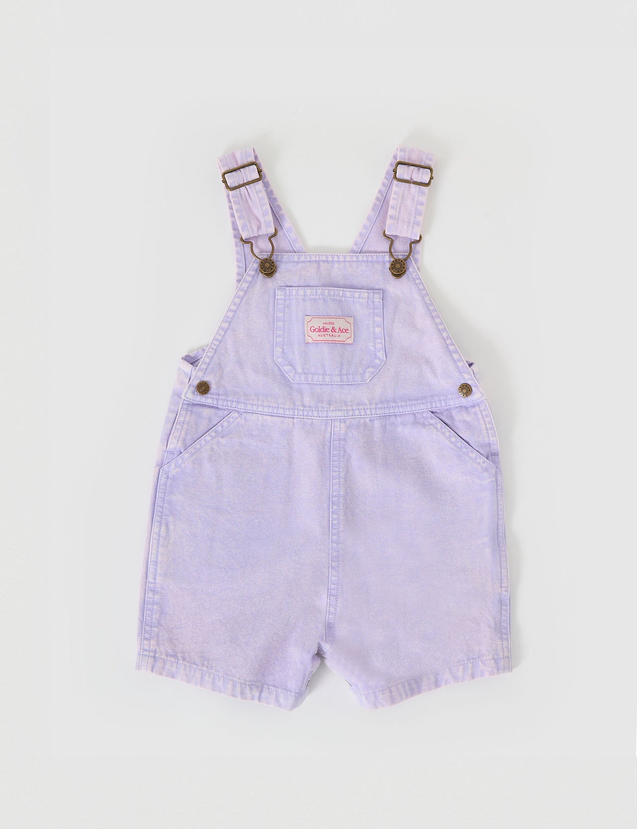 Burton Vintage Washed Denim Overalls Mauve