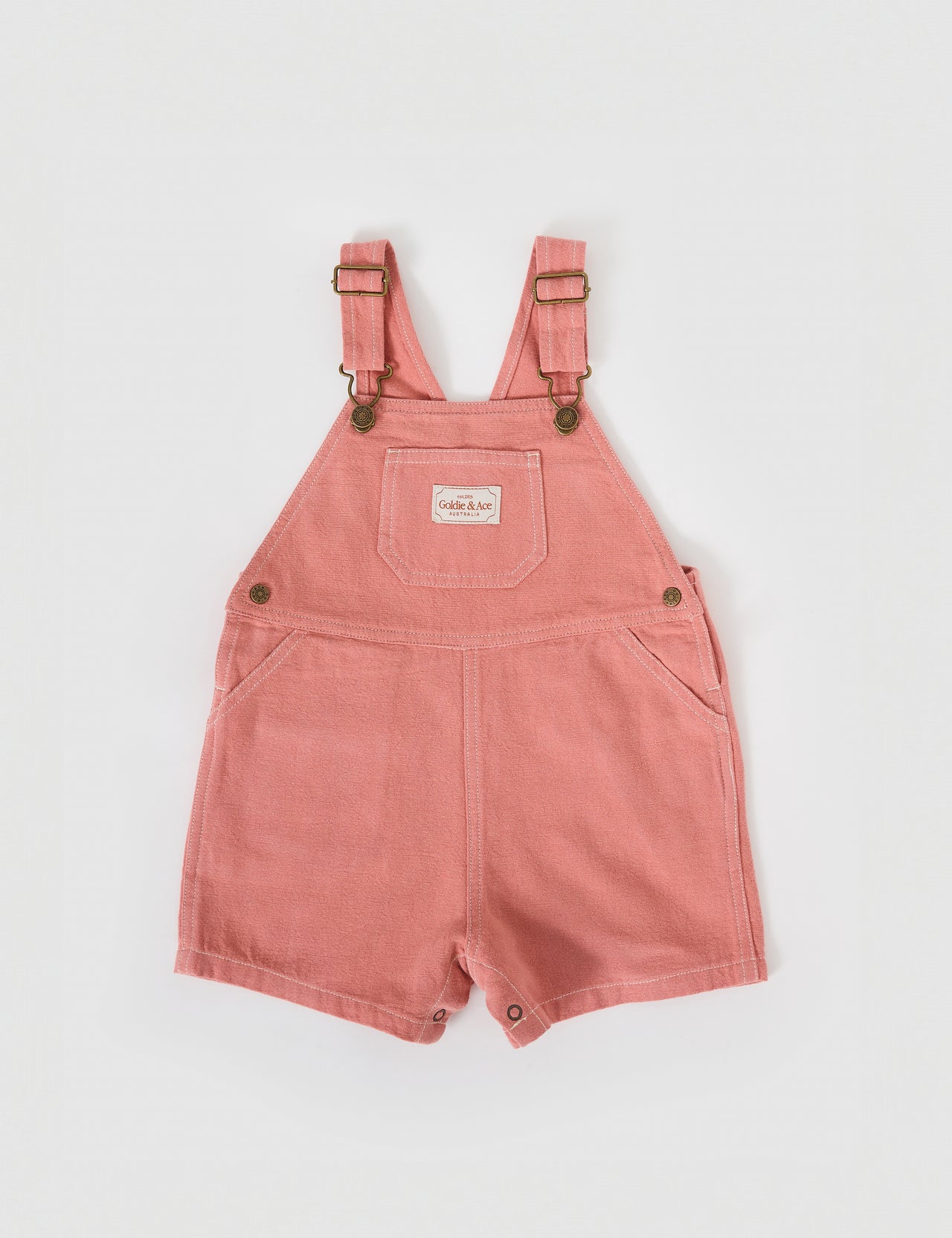 Burton Vintage Wash Linen Overalls Sunset