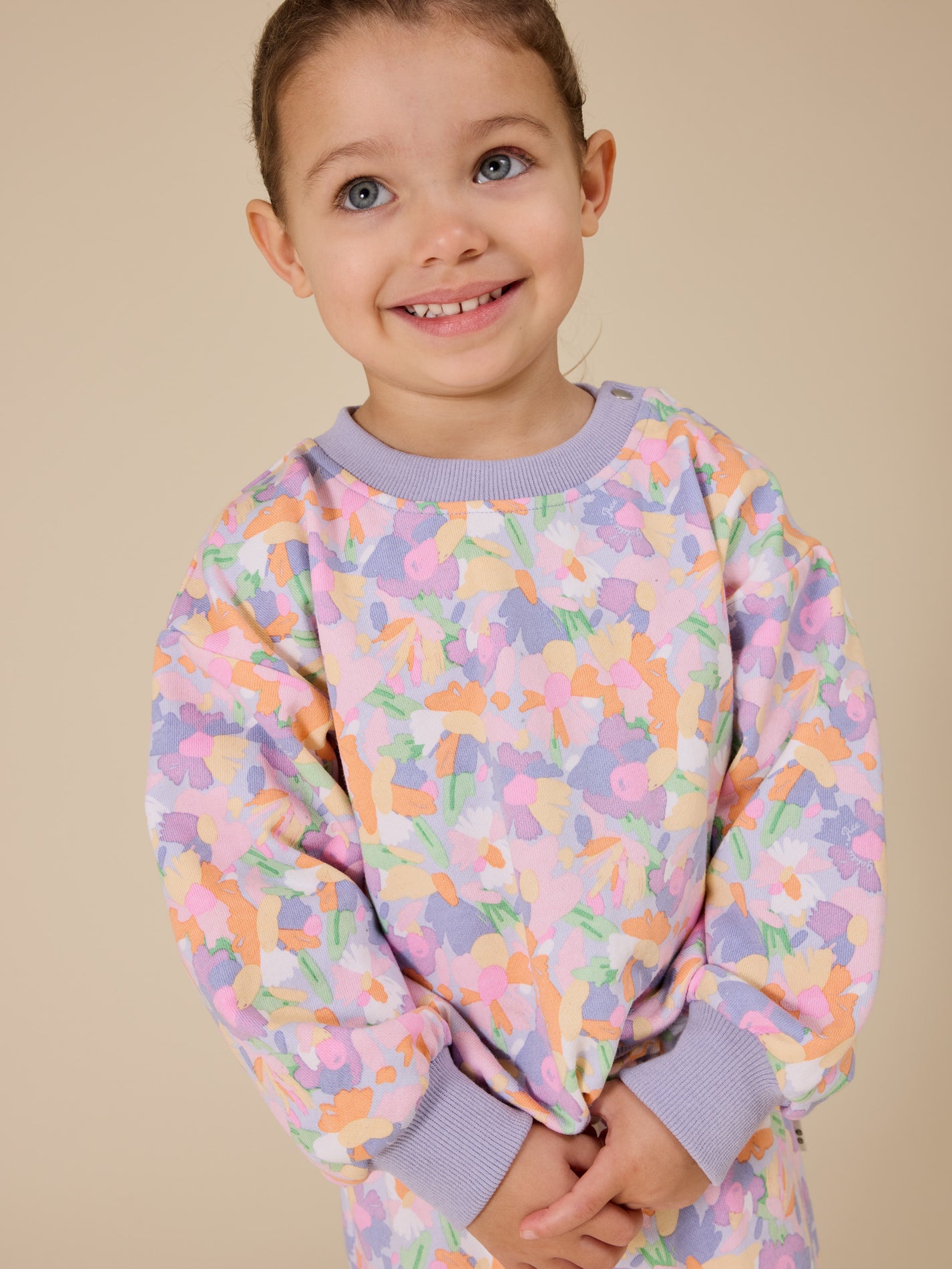 Pastel Bouquet Terry Sweatshirt