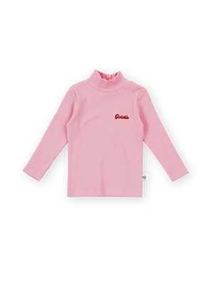 Embroidered Rib Skivvy Sweetpea