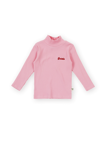 Embroidered Rib Skivvy Sweetpea