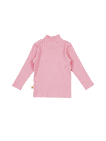 Embroidered Rib Skivvy Sweetpea