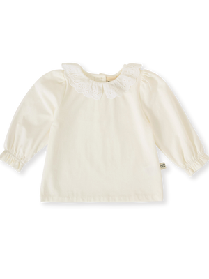 Laura Puff Sleeve Collar Long Sleeve Top