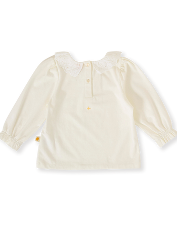 Laura Puff Sleeve Collar Long Sleeve Top