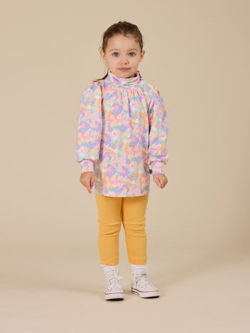 Pastel Bouquet Sofia Puff Sleeve Skivvy