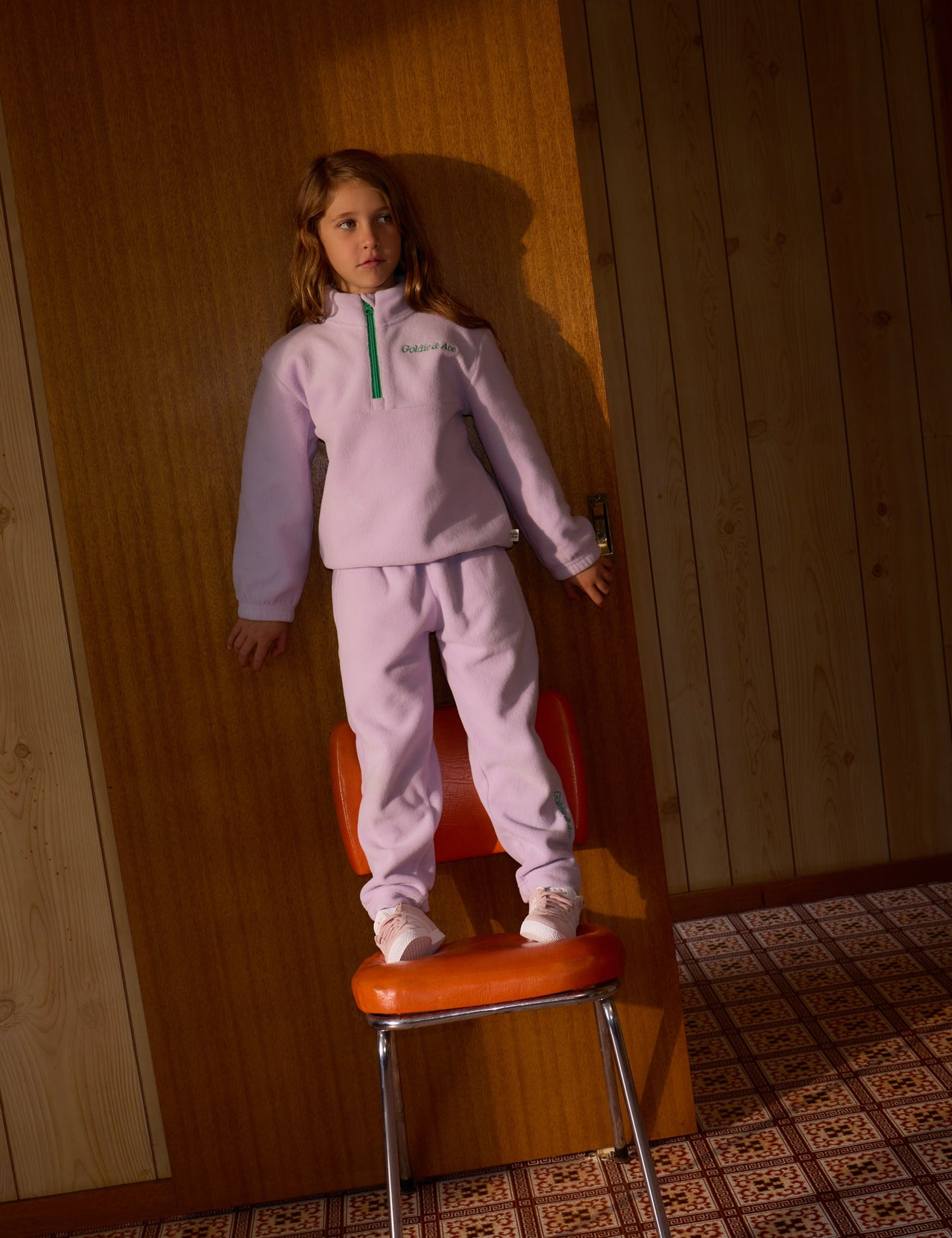 The Bobbi Polar Fleece Sweat Set - Lilac