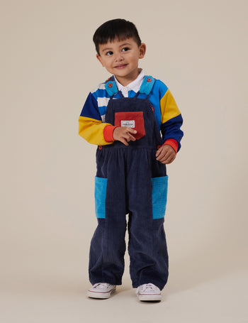 Sammy Corduroy Colour Block Overalls