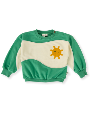 Sunshine Piped Panel Sweatshirt