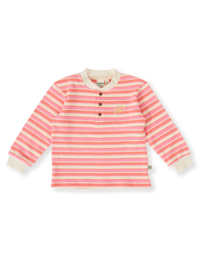 Watermelon Stripe Long Sleeve Top