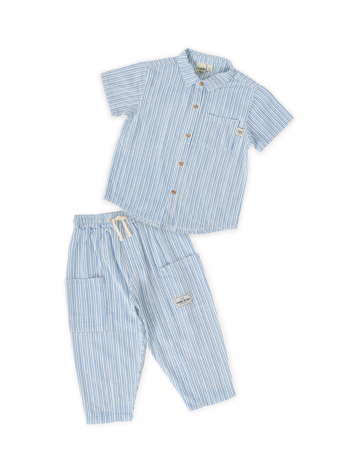 The Sailor Stripe Linen Holiday Set