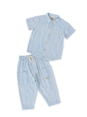 The Sailor Stripe Linen Holiday Set