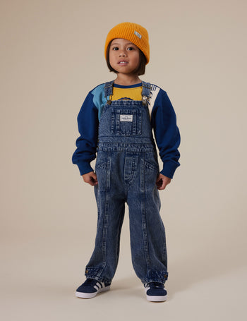 Blake Vintage Washed Denim Overalls