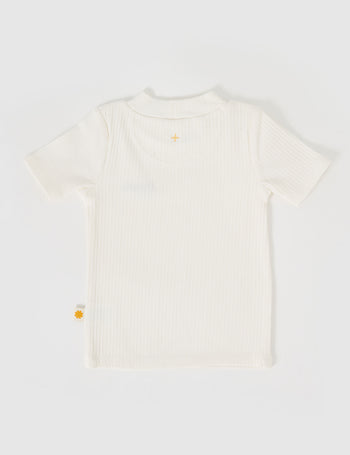 Rib T-Shirt Marshmallow