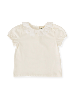 Laura Puff Sleeve Collar T-Shirt