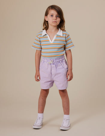 Candy Stripe Pia Collared T-Shirt