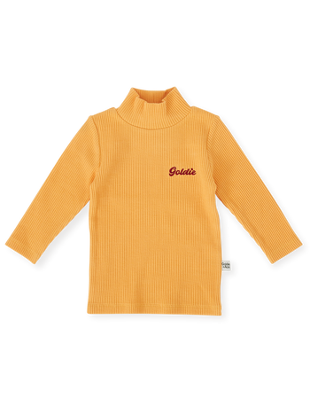 Golden Embroidered Rib Skivvy