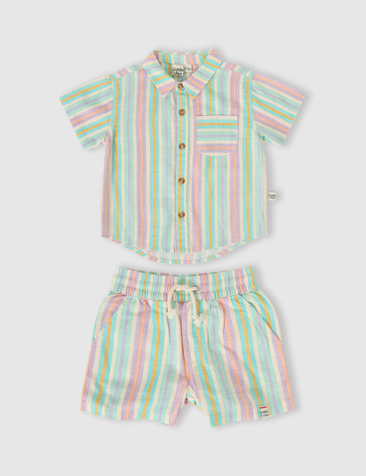 The Resort Stripe Linen Summer Set
