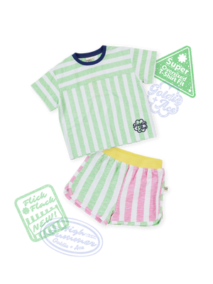 The Flick Flack Stripe Summer Set Mint