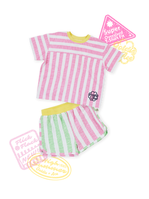 The Flick Flack Stripe Summer Set Pink