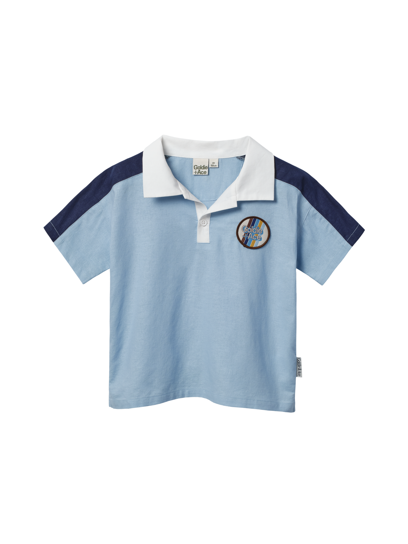 Panel Linen Blend Top