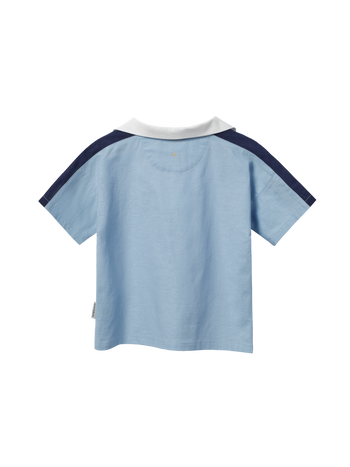 Panel Linen Blend Top