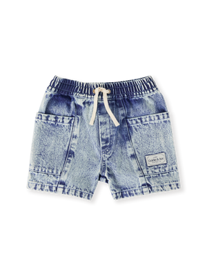 Noah Denim Pocket Shorts Light Denim
